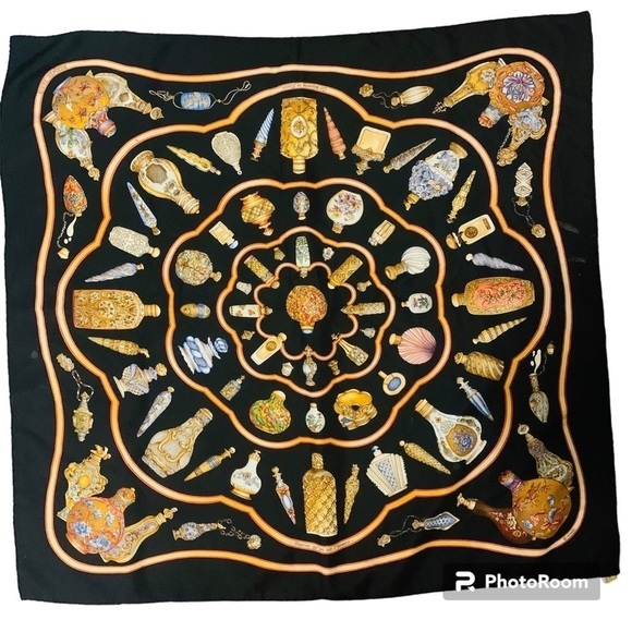 Hermes Silk Qu Importe Le Flacon Scarf - Picture 1 of 14